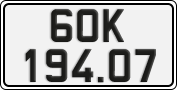 License plate of Vietnam, Cars