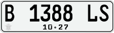 License plate of Indonesia, Regular plates