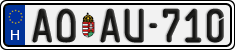 license plates of Hungary, Regular plates (2022)
