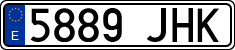 License plates of Spain, Ordinary (2000)