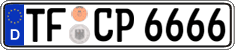 German license plate, Regular plates