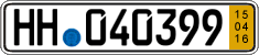 German license plate, Short-term transit plates