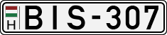 license plates of Hungary, Cars (1990)