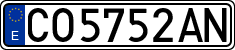 License plates of Spain, 1971 year series