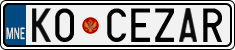 License plate of Montenegro, Vanity Plates