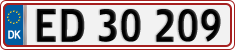 License plate of Denmark, Regular plates