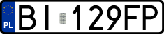 License plates of Poland, Regular car plates
