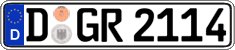 German license plate, Regular plates