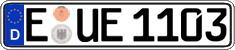 German license plate, Regular plates