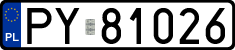 License plates of Poland, Regular car plates