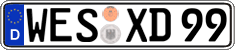German license plate, Regular plates