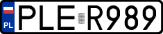 License plates of Poland, Regular car plates