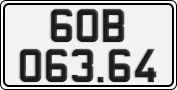 License plate of Vietnam, Cars