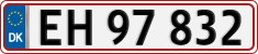 License plate of Denmark, Regular plates
