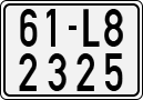 License plate of Vietnam, Motorcycles