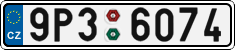 License plate of the Czech Republic, Cars (2001)