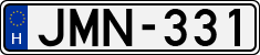 license plates of Hungary, Cars (1990)