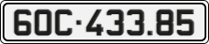 License plate of Vietnam, Cars