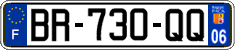 French license plate, SIV (ordinary)