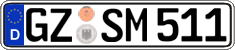 German license plate, Regular plates