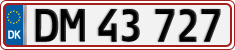 License plate of Denmark, Regular plates