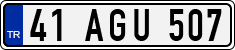 License plate of Turkey, Regular plates