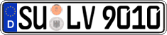 German license plate, Regular plates