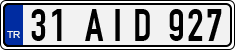 License plate of Turkey, Regular plates