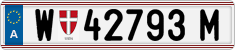 License plate of Austria, Regular plates