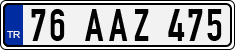 License plate of Turkey, Regular plates