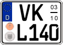 German license plate, Seasonal plates