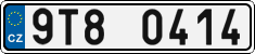 License plate of the Czech Republic, Cars (2001)
