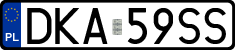 License plates of Poland, Regular car plates