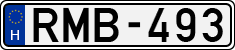 license plates of Hungary, Cars (1990)