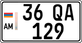 License plate of Armenia, Private owners