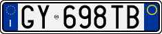 License plate of Italy, Cars (1994 year series)
