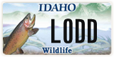 Idaho, Specialty plates
