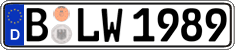 German license plate, Regular plates