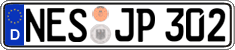 German license plate, Regular plates