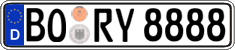 German license plate, Regular plates