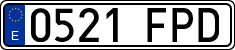 License plates of Spain, Ordinary (2000)