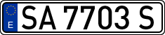 License plates of Spain, 1971 year series