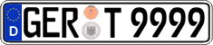 German license plate, Regular plates