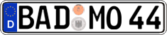 German license plate, Regular plates