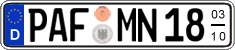 German license plate, Seasonal plates