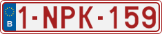 License plate of Belgium, Regular plates (2010)