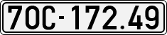 License plate of Vietnam, Cars