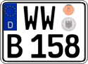 German license plate, Regular plates