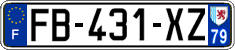 French license plate, SIV (ordinary)