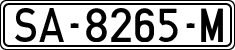 License plates of Spain, 1971 year series